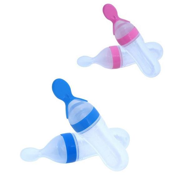 Imagem de Colher dosadora bebe garrafa mamadeira silicone papinha 90ml