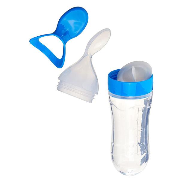 Imagem de Colher Dosadora Mamadeira Leite Papinha Bebê BPA Free Atóxica Silicone 90ml - Zoop