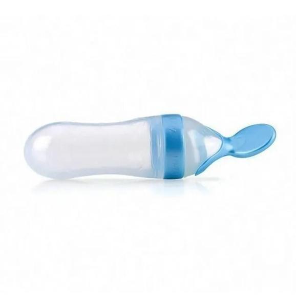 Colher Dosadora Para Papinha De Bebê Azul - Buba 5990 Imagem de Colher Dosadora Para Papinha De Bebê Azul - Buba 5990