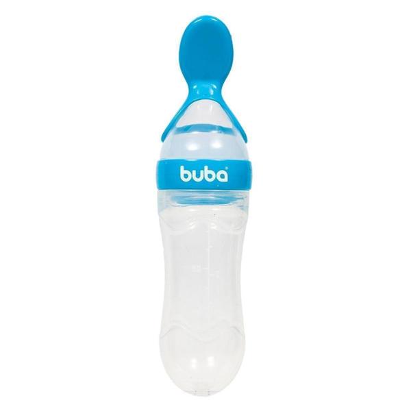 Colher Dosadora Para Papinha De Bebê Azul - Buba 5990 Imagem de Colher Dosadora Para Papinha De Bebê Azul - Buba 5990
