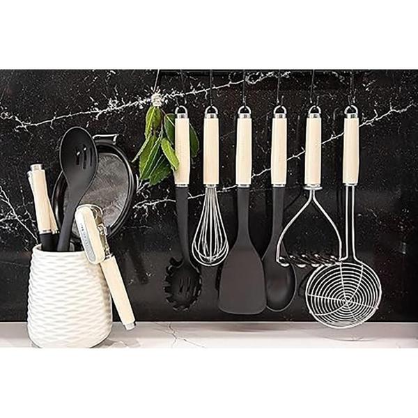 Colher KitchenAid Nylon - Resistente Calor - 33cm - Creme Imagem de Colher KitchenAid Nylon - Resistente Calor - 33cm - Creme