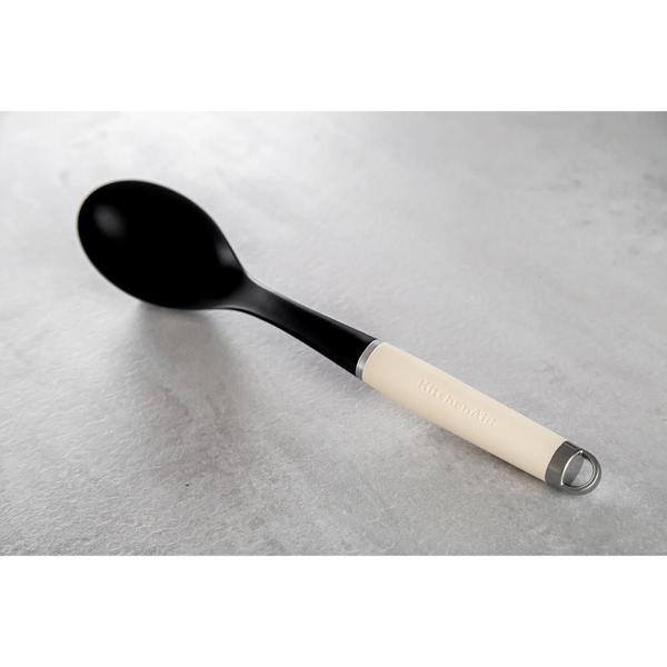 Colher KitchenAid Nylon - Resistente Calor - 33cm - Creme Imagem de Colher KitchenAid Nylon - Resistente Calor - 33cm - Creme