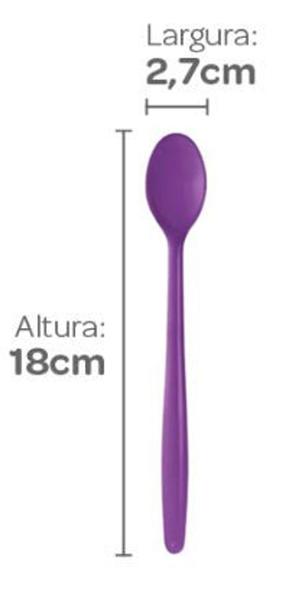 Colher longa roxa c/50 unidades - açaiterias, açai, sobremesas, restaurantes, sorveterias (12113) - Strawplast Imagem de Colher longa roxa c/50 unidades - açaiterias, açai, sobremesas, restaurantes, sorveterias (12113)