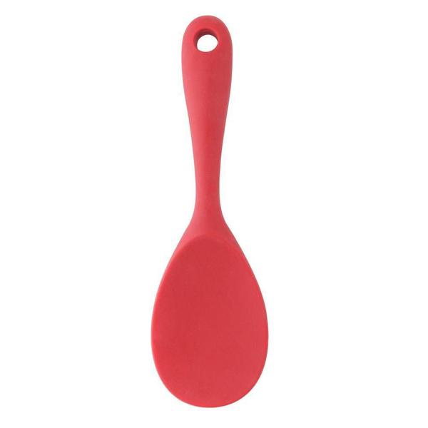 Imagem de Colher P/Arroz De Silicone Vermelha 22Cm X 7Cm