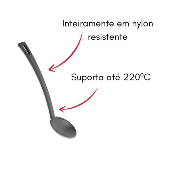 Imagem de Colher Para Arroz Cozinha Servir Em Nylon Vivà Ghidini