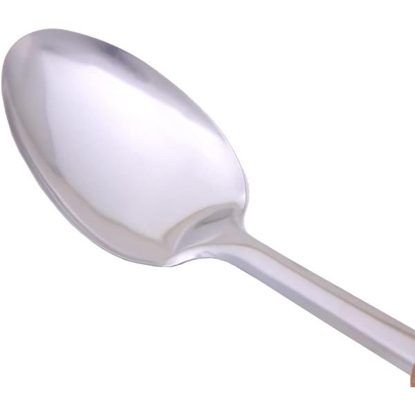 Colher para Arroz em Inox e Cabo Acácia - Mimo Style Imagem de Colher para Arroz em Inox e Cabo Acácia