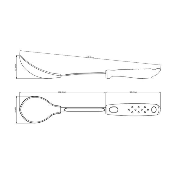 Imagem de Colher para Arroz em Nylon com Cabo de Polipropileno Utilità Vermelha - Tramontina