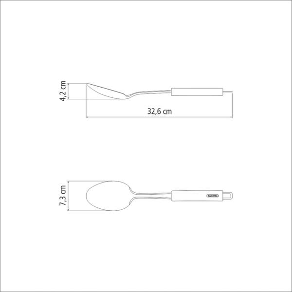 Imagem de Colher para Arroz Tramontina Marffim em Aço Inox