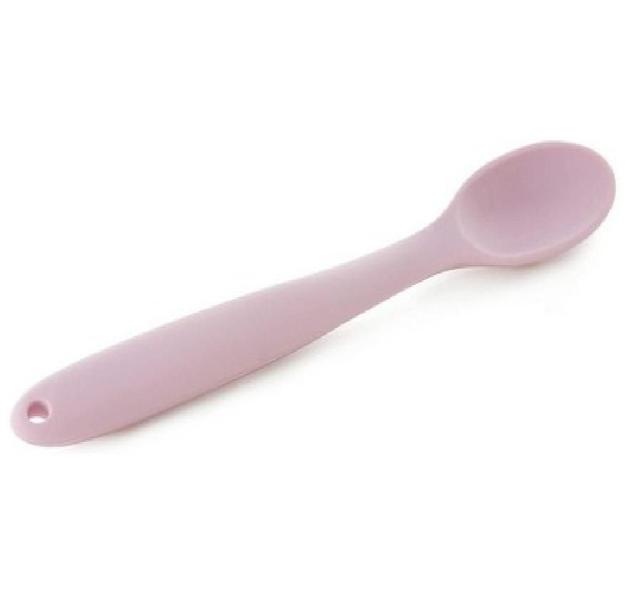 Colher para Bebê em Silicone Rosa - Mimo Style Imagem de Colher para Bebê em Silicone Rosa - Mimo Style