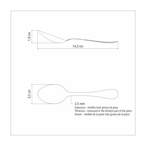 Imagem de Colher para Cha Tramontina Classic em Aço Inox