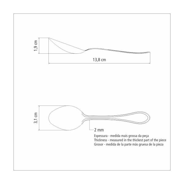 Imagem de Colher para Chá Tramontina Italy em Aço Inox