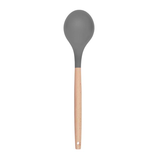 Imagem de Colher para Cozinha Silicone Bambu 32cm