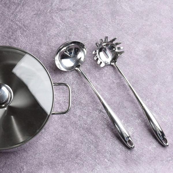 Imagem de Colher para Pasta em Aço Inox 20cm Stainless Steel Cuisinart