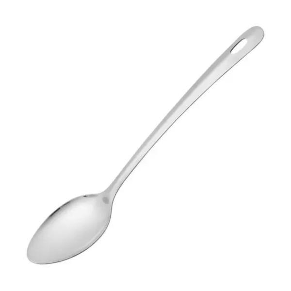 Imagem de Colher Para Servir Arroz Utensílio Cozinha Em Aço Inox 34cm