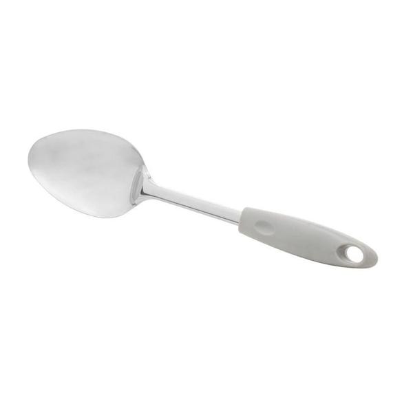 Imagem de Colher para servir inox com cabo plástico cinza 31,5cm Lyor