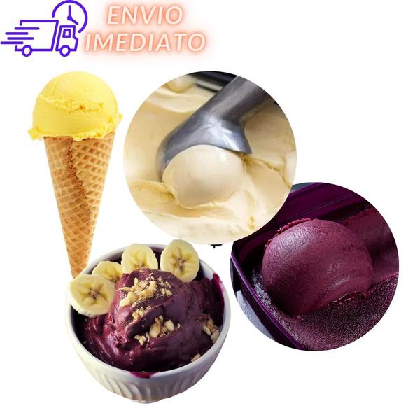 Imagem de Colher Pegadora para Sorvete Bola Açai Profissional Aluminio Sorveteria Lanchonete