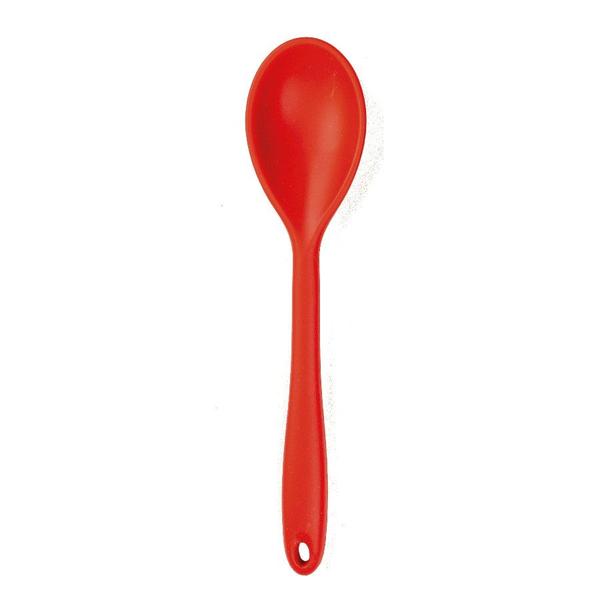 Imagem de Colher Silicone 28Cm Cabo Com Fio De Ferro Vermelho - 1 unidade - Cromus Linha Profissional Allonsy - Rizzo