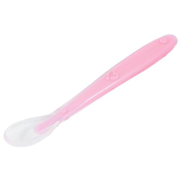 Imagem de Colher Silicone Baby Anatômica Introdução Alimentar Buba Rosa