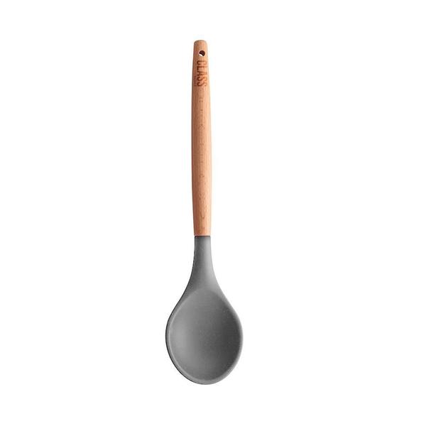 Imagem de Colher Silicone Bambu 32Cm Utensílios Class Home