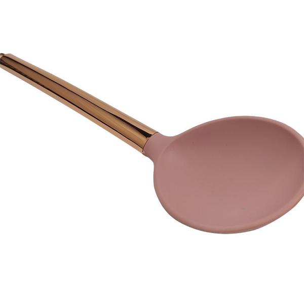 Imagem de Colher Silicone com Cabo Rose Gold 34cm