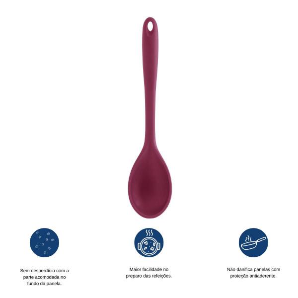 Imagem de Colher Silicone Grande Utensílio para Cozinhar Paramount