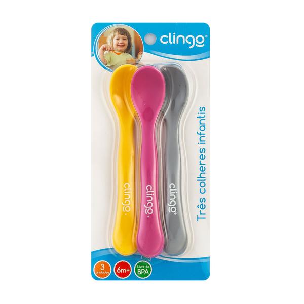 Imagem de Colheres De Silicone Coloridas Com 3 Und Clingo