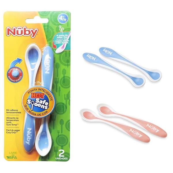 Imagem de Colheres Infantil Termossensível 2 Unidades 4m+ - Nuby