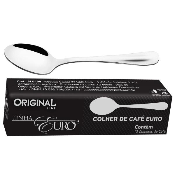 Colheres Para Café Inox Euro Com 12 Pçs Original Line - Geral Imagem de Colheres Para Café Inox Euro Com 12 Pçs Original Line