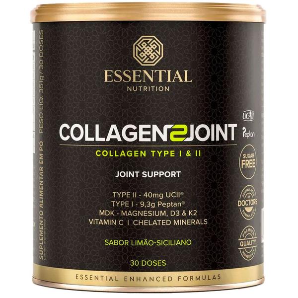 Imagem de Collagen 2 Joint - Colágeno Tipo 2 - (300g) - Limão - Essential Nutrition