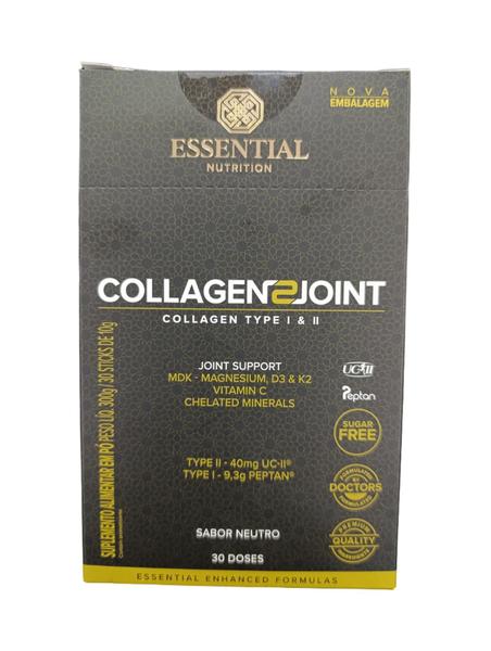 Imagem de Collagen 2 Joint Tipo 1 e 2 (sabor Neutro) Essential - 351g/30 Sachês de 11,7g 