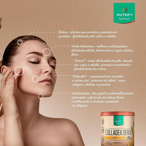 Imagem de Collagen Derm com Ácido Hialurônico - Limão Nutrify - 330g