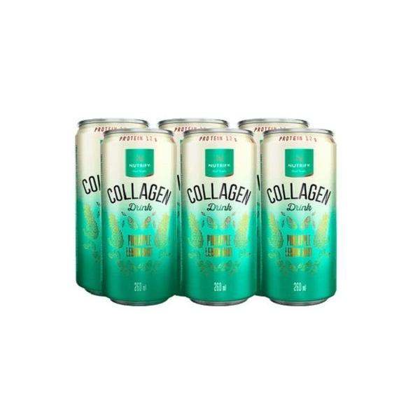 Imagem de Collagen Drink (6 Latas 260ml) - Abacaxi com Hortelã e Limão