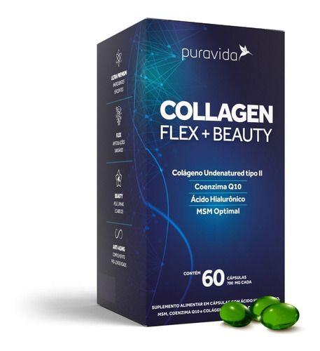 Imagem de Collagen Flex Beauty Colágeno Tipo 2 120 Cápsulas Puravida