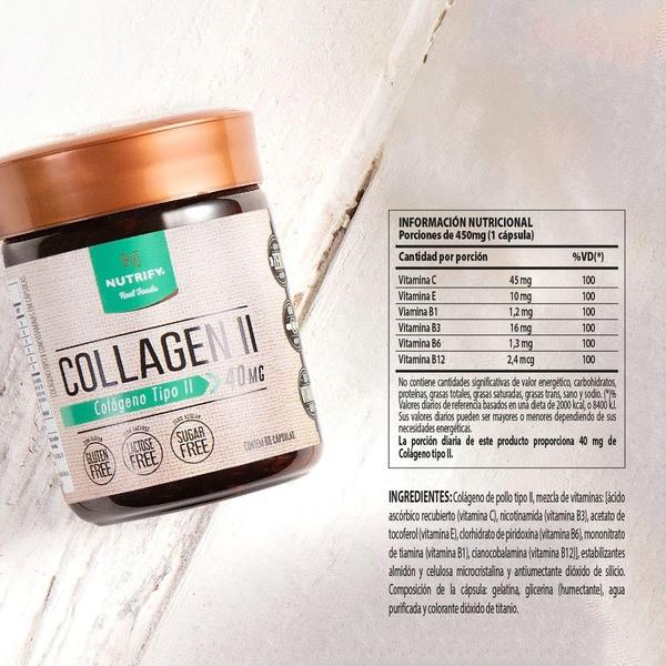 Imagem de COLLAGEN II 27g 60 CAPS NUTRIFY 