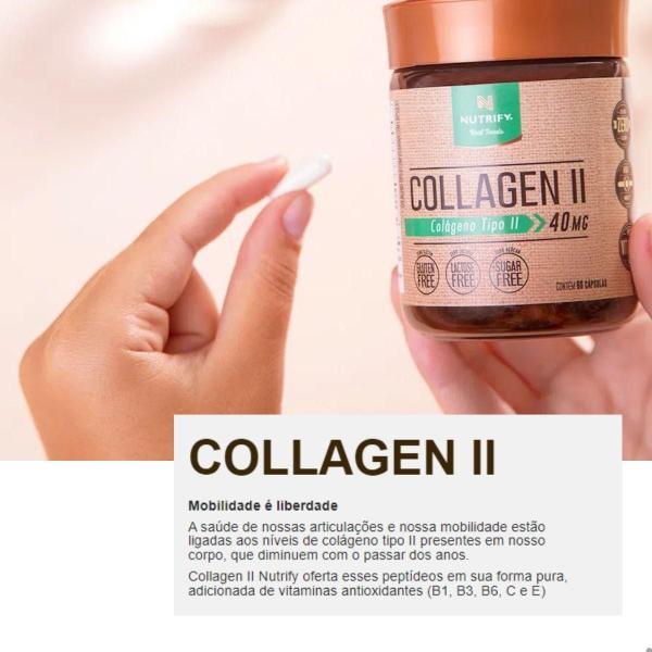 Imagem de Collagen II 40mg 60 Capsulas Nutrify