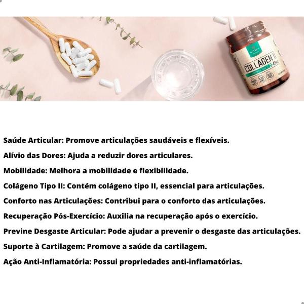 Imagem de Collagen II 40mg 60 Capsulas Nutrify