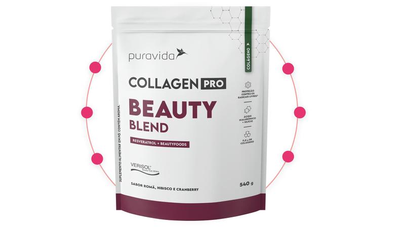 Imagem de Collagen Pro Beauty Blend Puravida 540g com Verisol