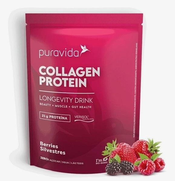 Imagem de Collagen Protein 450g Com Colágeno Verisol Berries PuraVida