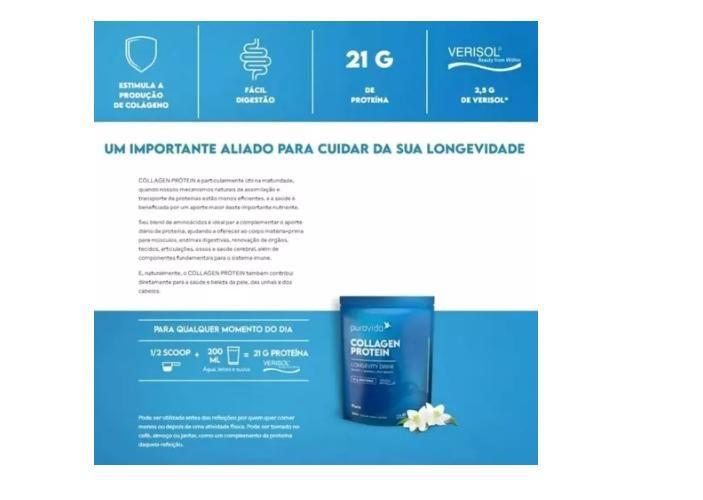 Imagem de Collagen Protein Neutro cx 10 saches 23g Puravida