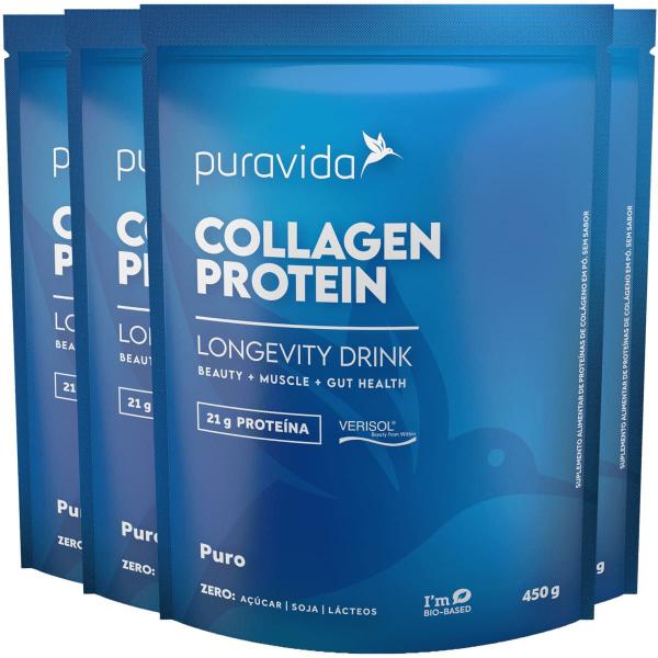 Imagem de Collagen Protein Puro 4 X 450g Puravida