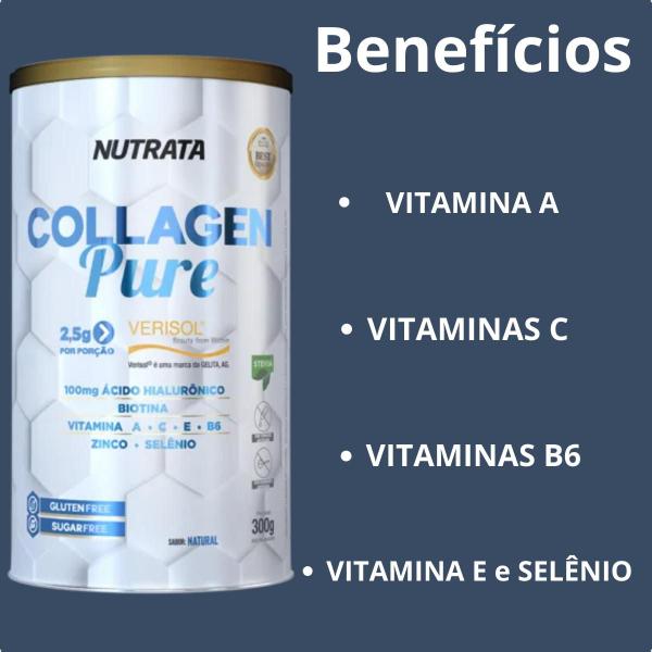 Imagem de Collagen Pure 2,5g Verisol Com Vitaminas 300g Nutrata