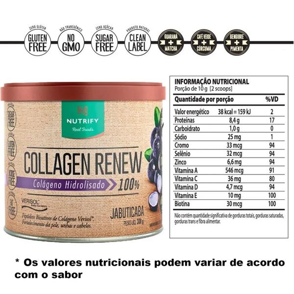 Imagem de Collagen Renew Hidrolisado 300g Colageno Verisol - Nutrify