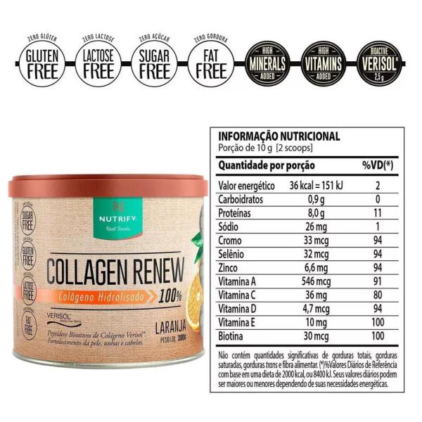 Imagem de Collagen Renew Hidrolisado Nutrify - 300g - Colágeno Verisol