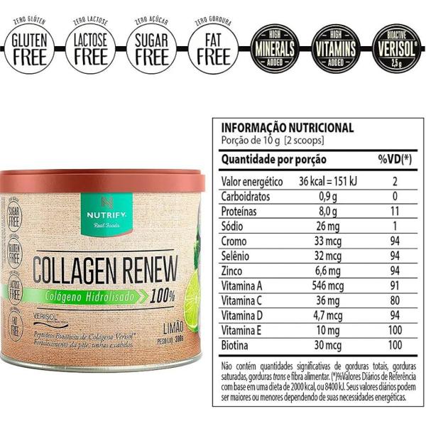 Imagem de Collagen Renew Hidrolisado Nutrify - 300g - Colágeno Verisol