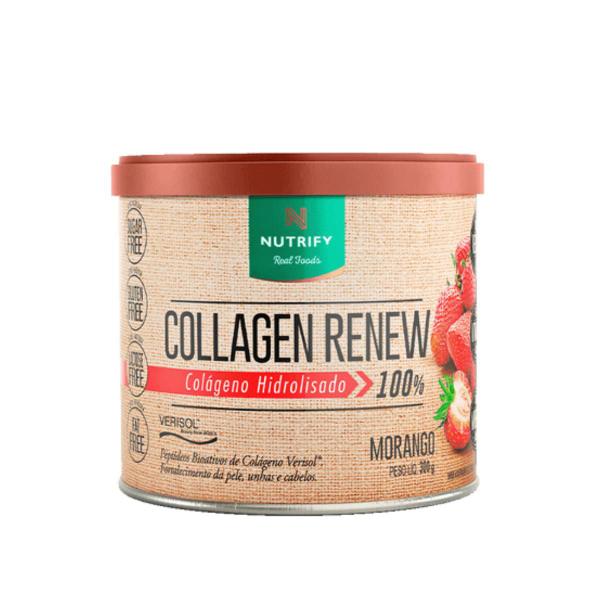 Imagem de Collagen Renew Hidrolisado Sabor Morango Nutrify 300g