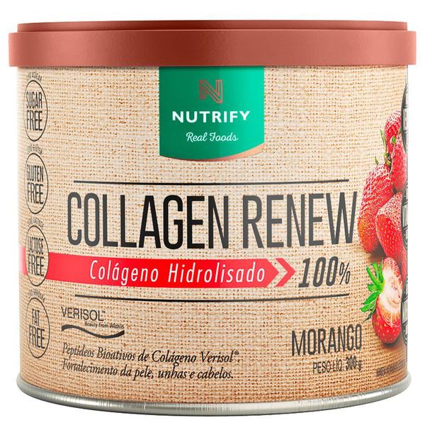 Imagem de Collagen renew (hidrolisado verisol) morango 300g - nutrify