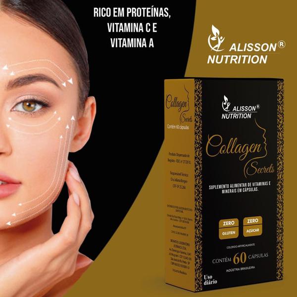 Imagem de Collagen Secrets Colageno Hidrolisado Tipo 1 Com 3x60 cápsulas Liquidas Softgels