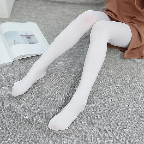 Imagem de Collants de Ballet Branco de Veludo para Meninas - Meia-calça Infantil Profissional