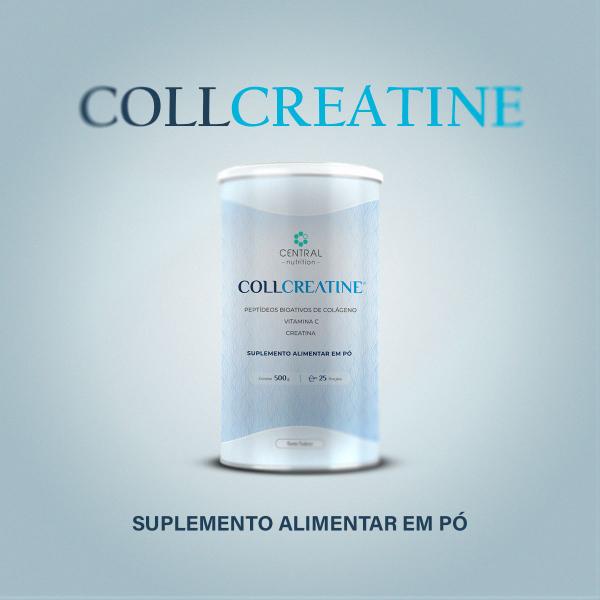 Imagem de Collcreatine colágeno com creatina sem sabor 500g  central nutrition