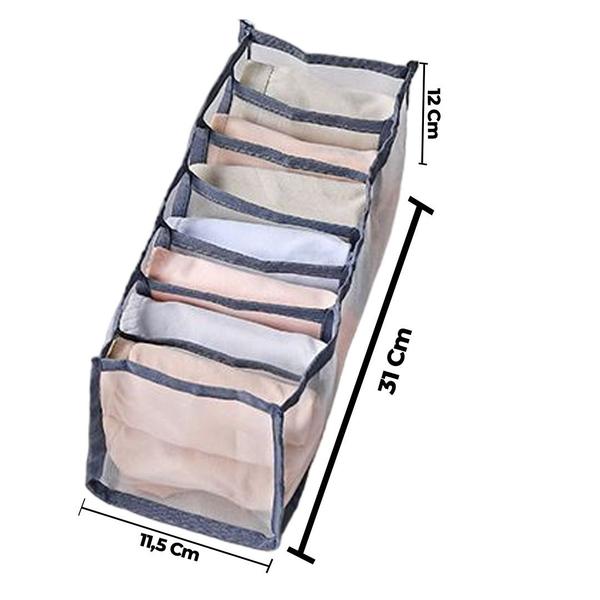 Imagem de Colmeia Organizador Multiuso Leve Flexível Para Calcinha Cueca Gravata Meia Com Divisórias De Nylon